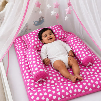 VParents Cheeky Cheeky Baby 4 Piece Bedding Set with Pillow and Bolsters