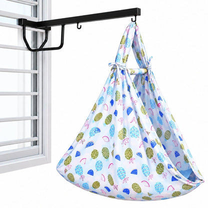VParents Infant Baby Swing Cradle with Mosquito Net and Spring
