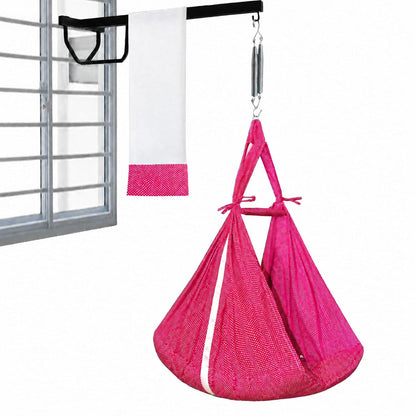 VParents Infant Baby Swing Cradle with Mosquito Net and Spring