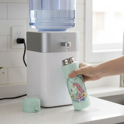VParents Stainless Steel Insulated Water Bottle Vacuum Flask with One-Touch Lid for kids (assorted)- 420ML