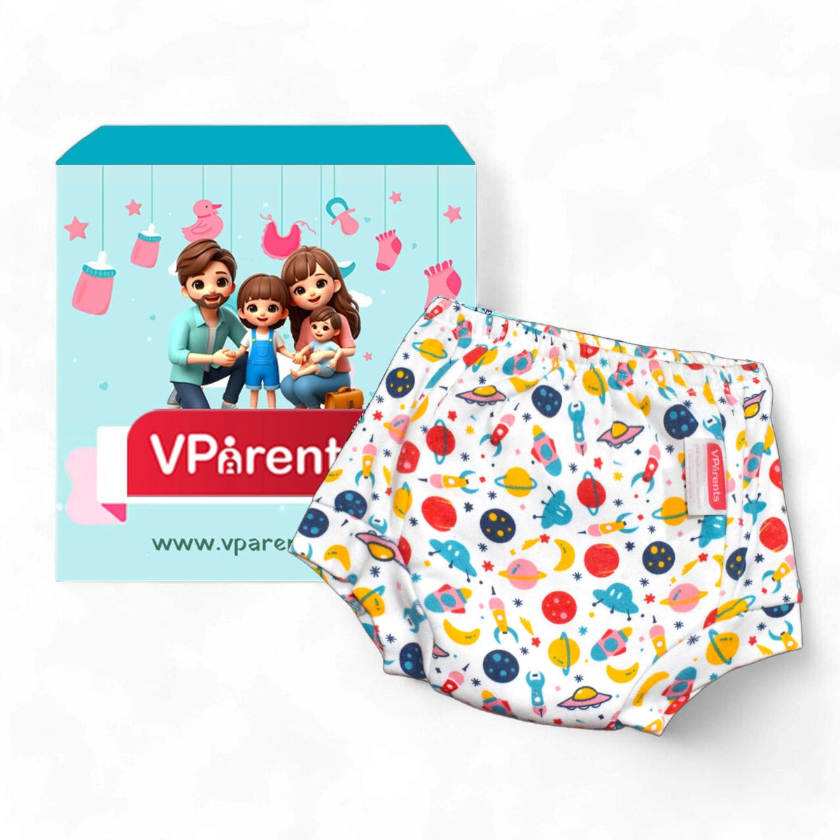 VParents Padded Underwear for Babies and Toddlers with 3 Layers of Cotton Padding Potty Training  Pull Up & Diaper-Free Time