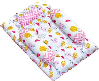 VParents Cheeky Cheeky Baby 4 Piece Bedding Set with Pillow and Bolsters