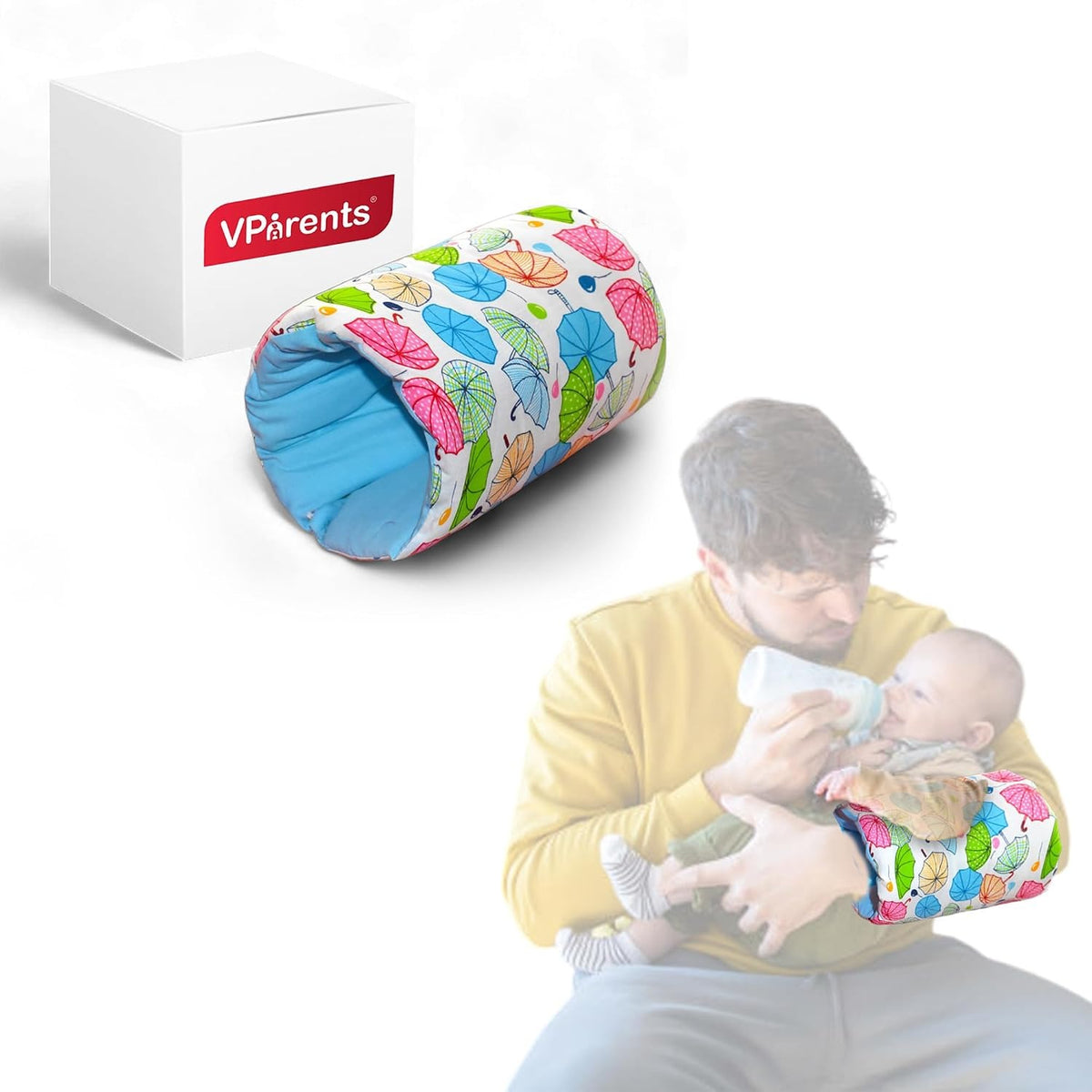 VParents Baby Feeding Arm Pillow for New Born Nursing Pillow for Breast and bottle feeding pillow