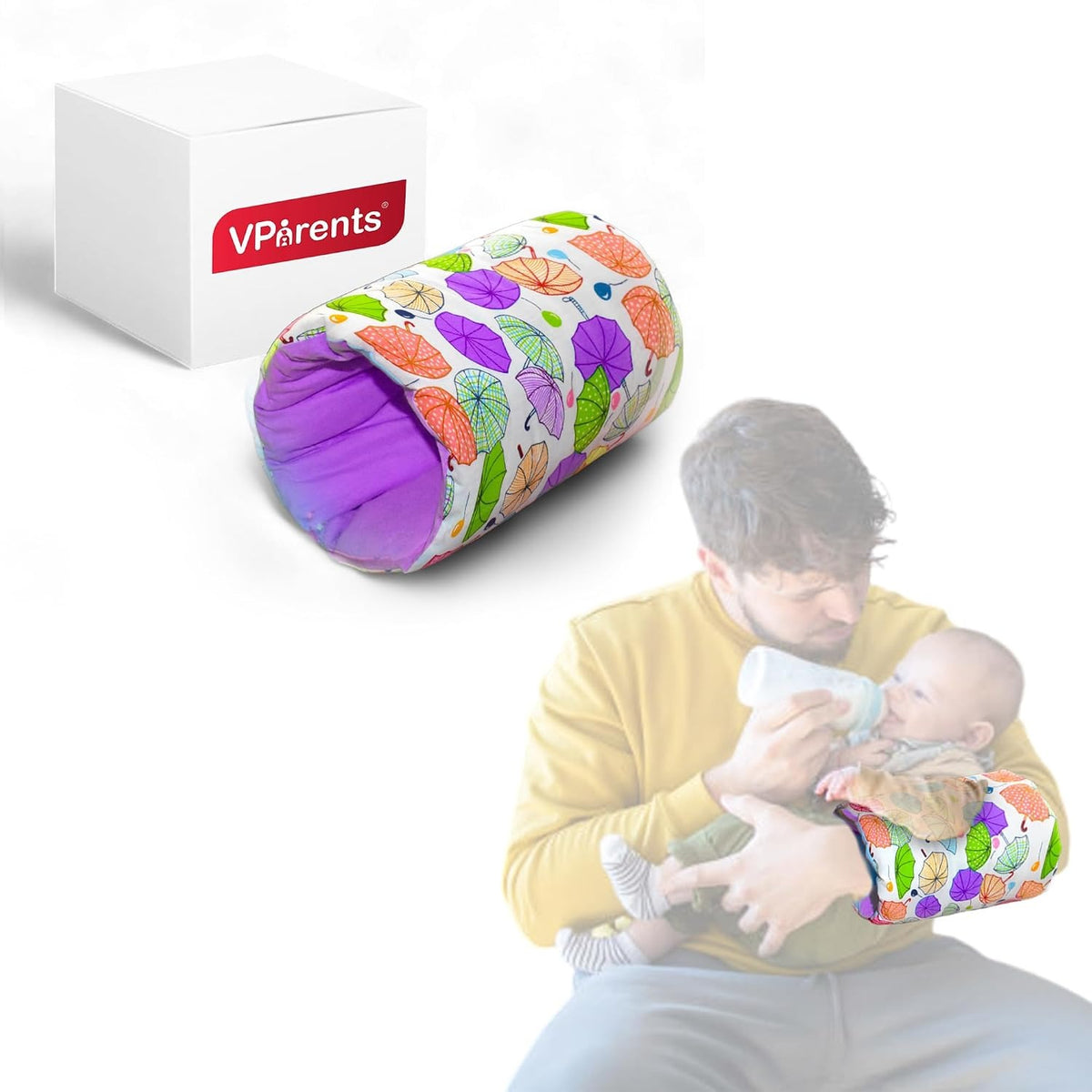 VParents Baby Feeding Arm Pillow for New Born Nursing Pillow for Breast and bottle feeding pillow