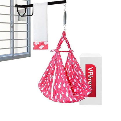 VParents Infant Baby Swing Cradle with Mosquito Net and Spring