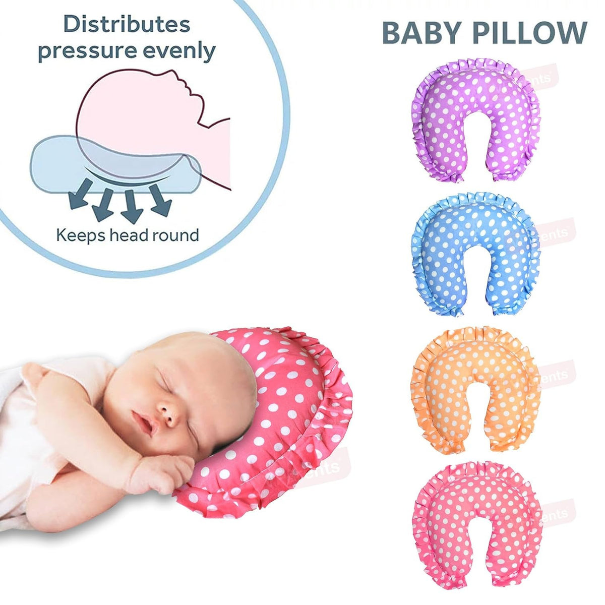VParents Toddler Neck Support Soft Pillow for New Born Baby U Shape Pillow