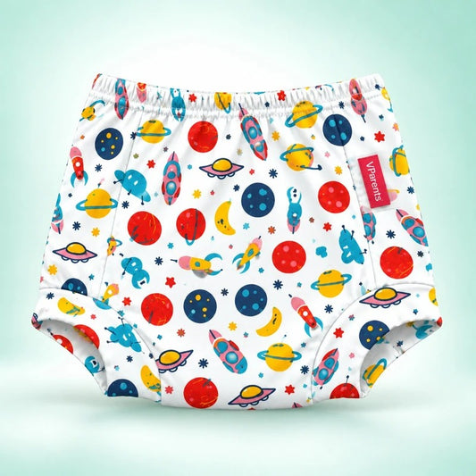 VParents Padded Underwear for Babies and Toddlers with 3 Layers of Cotton Padding Potty Training  Pull Up & Diaper-Free Time (6 -12 months ,Unicorn)