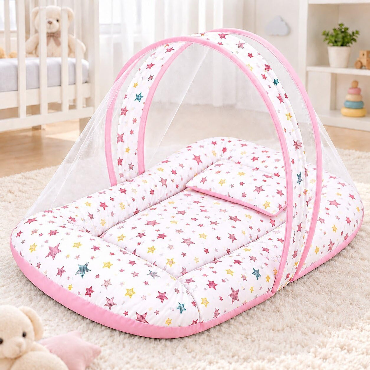 VParents Cheeky Cheeky Baby Bedding Set with Mosquito net and Pillow