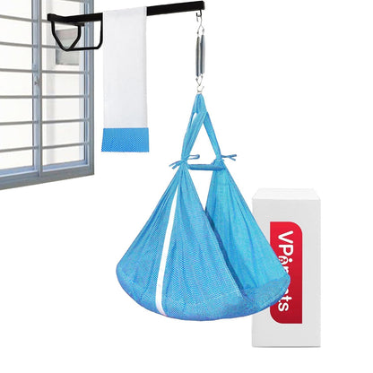 VParents Infant Baby Swing Cradle with Mosquito Net and Spring