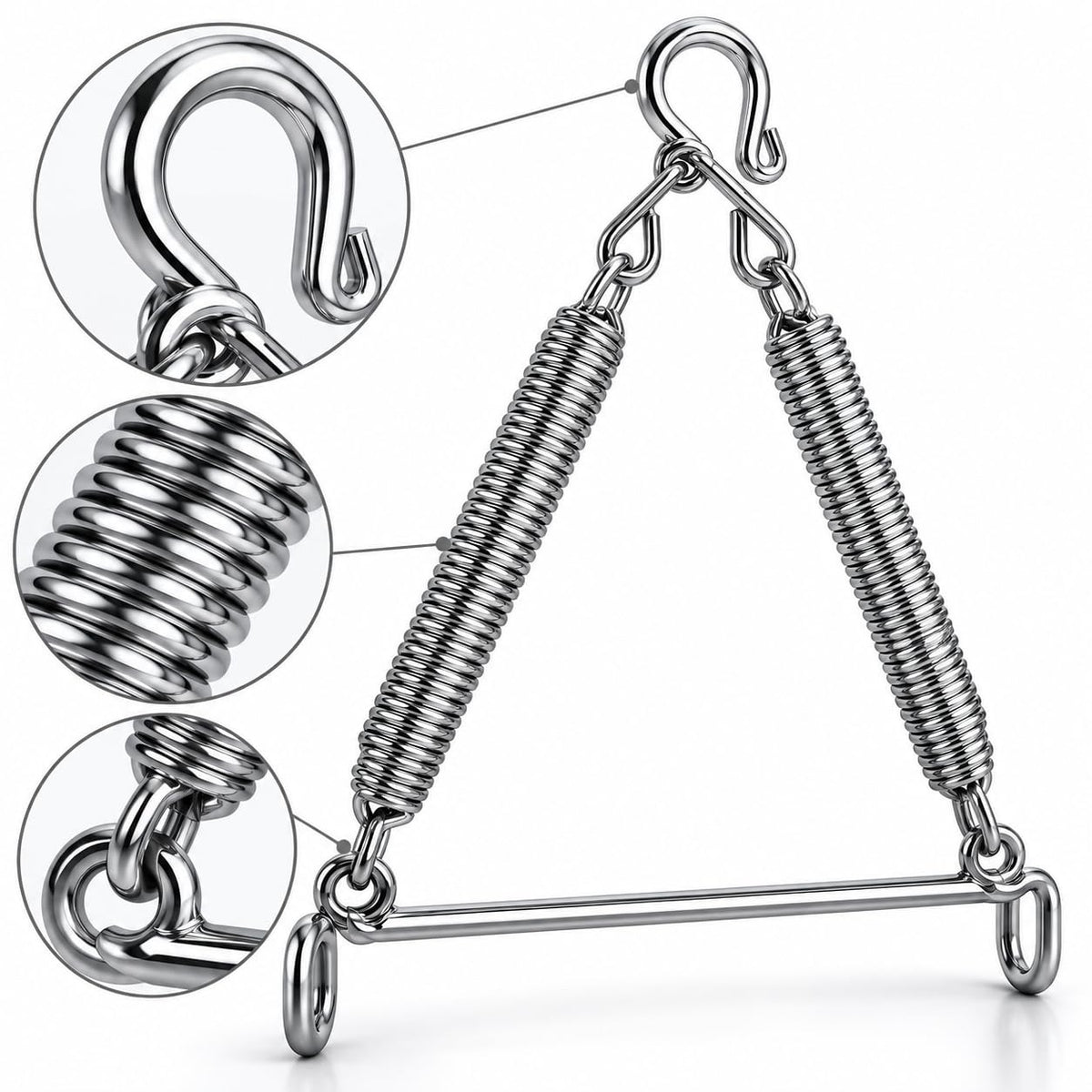  VParents Stainless Steel Baby Cradle Spring for Cradle Hanging 15KG (Silver)  (Silver)