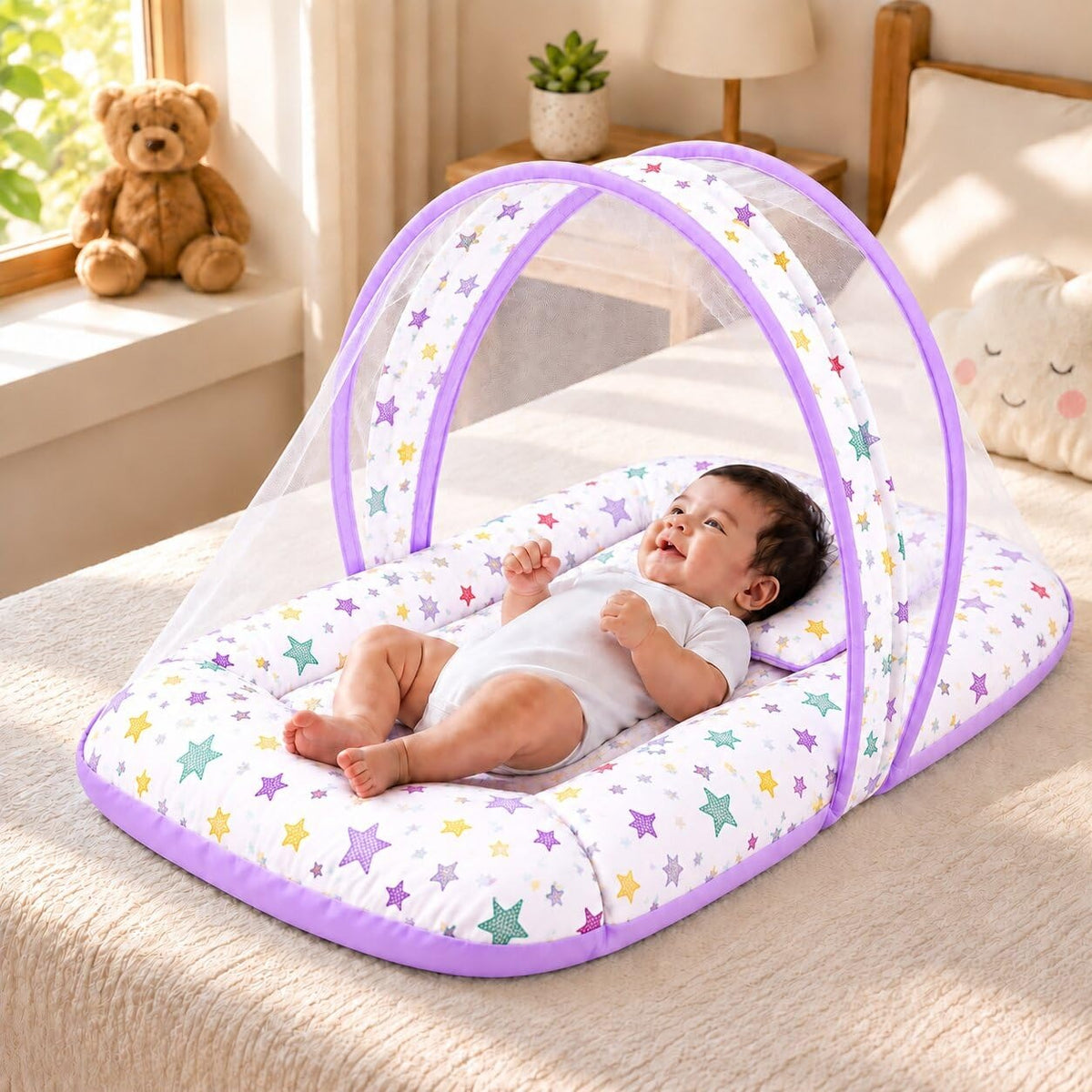 VParents Cheeky Cheeky Baby Bedding Set with Mosquito net and Pillow