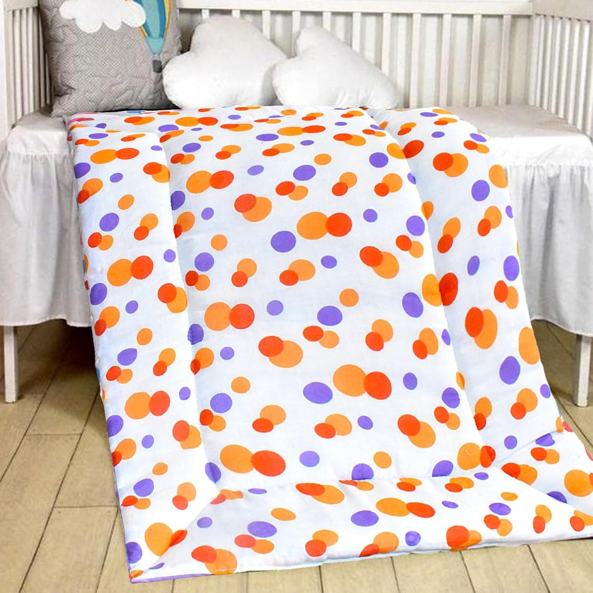 Vparents Chunky New Born Baby Godadi Soft Cotton Baby godi Godari|Baby Bed|Crib Sheet|bedding set