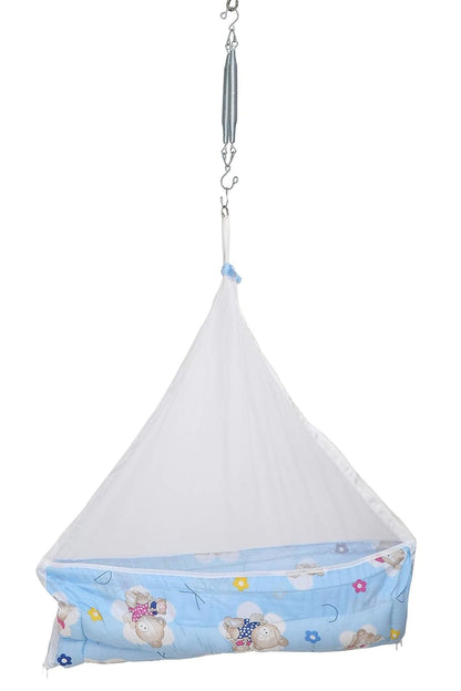 VParents Infant Baby Swing Cradle with Mosquito Net and Spring