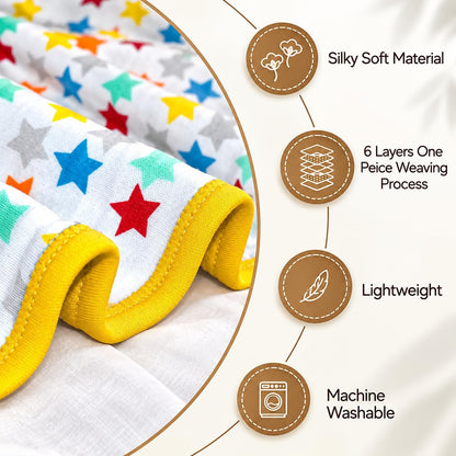 VParents cotton New Born Baby Hooded Wrapper Blanket,sigle layer  -Assorted design deo