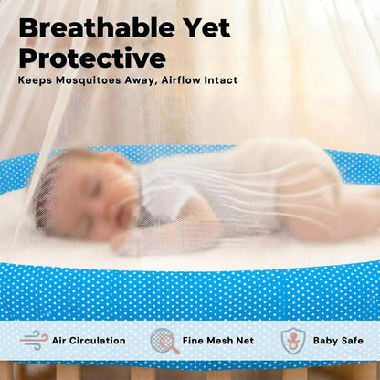 VParents Infant Baby Swing Cradle with Mosquito Net and Spring