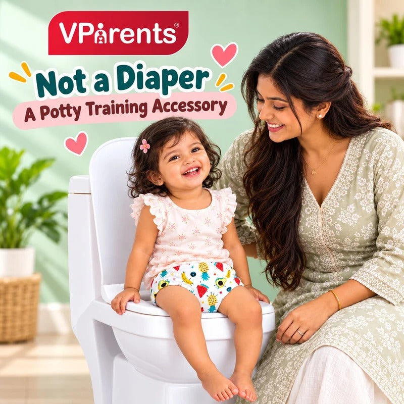 VParents Padded Underwear for Babies and Toddlers with 3 Layers of Cotton Padding Potty Training  Pull Up & Diaper-Free Time (1 - 2 years Galaxy)