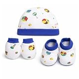 VParents Baby Mittens Caps Gloves and Booty Combo Assorted Deisgn po2 0-3 Months