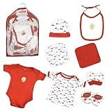 VParents Honey Punch New Born Baby Gift Set (Red, Pack of 8)