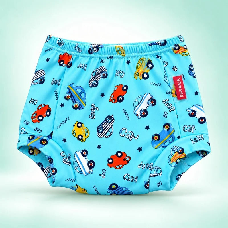VParents Padded Underwear for Babies and Toddlers with 3 Layers of Cotton Padding Potty Training  Pull Up & Diaper-Free Time (2 - 3 years ,Car)