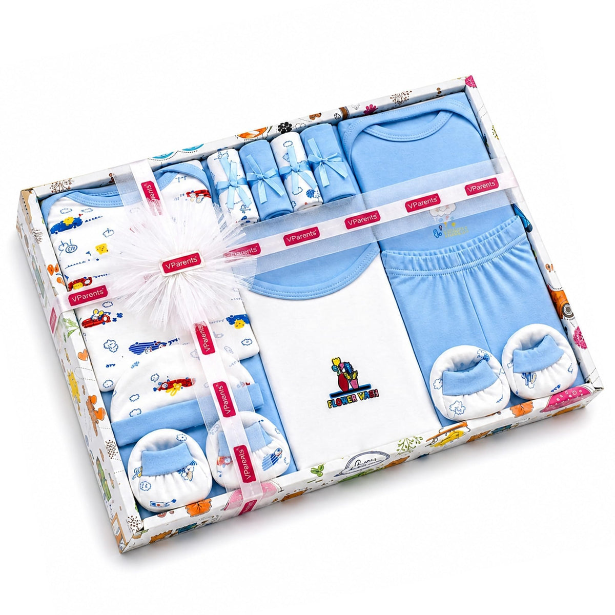 VParents New Born Baby Gift Set for baby shower boys and girls just born ( Pack of 13)