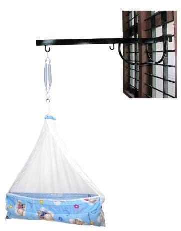 VParents Infant Baby Swing Cradle with Mosquito Net and Spring