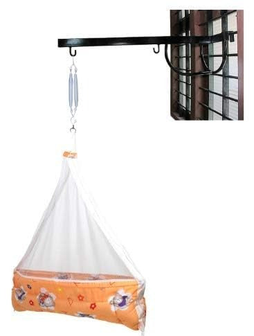 VParents Infant Baby Swing Cradle with Mosquito Net and Spring