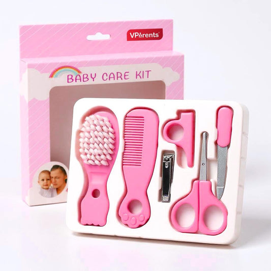 VParents Baby 5in1 new born baby Grooming Kit Set,nail Cutter, Scissor, Filer, hair brush, hair comb Baby Grooming Kit for New Born Baby, Baby Nail Cutter,5pcs