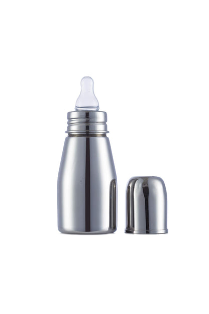 VParents Grade 304 Tapper Stainless Steel Baby Feeding Bottle -250 ml