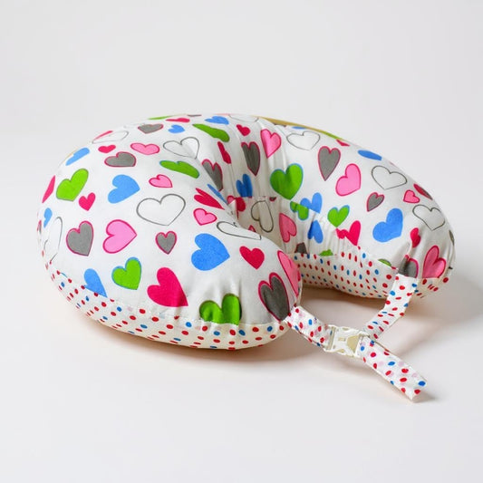 VParents Daisy Multipurpose Baby Feeding Nursing Cum Maternity Pillow for New Born (Pink)