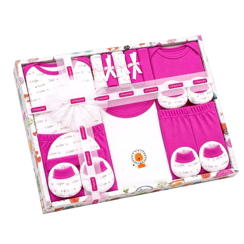 VParents New Born Baby Gift Set for baby shower boys and girls just born ( Pack of 13)