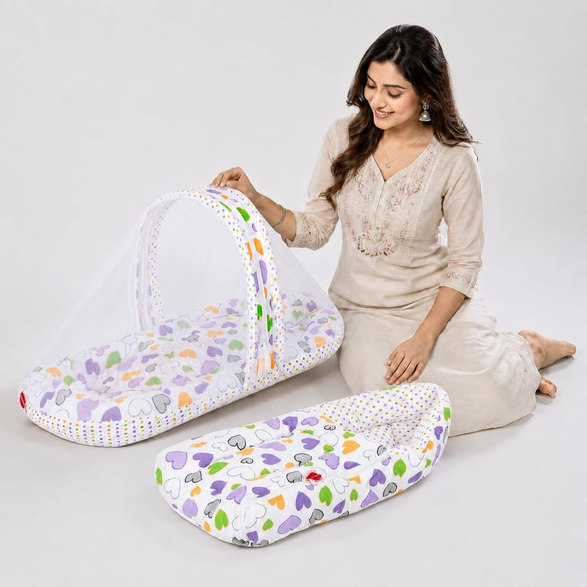 VParents Cheeky Cheeky Baby Bedding Set with Pillow and Sleeping Bag Combo