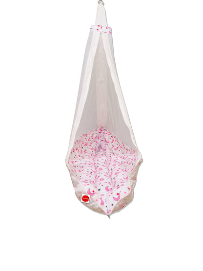 VParents Galaxy baby cradle with Attached bed and Mosquito net 