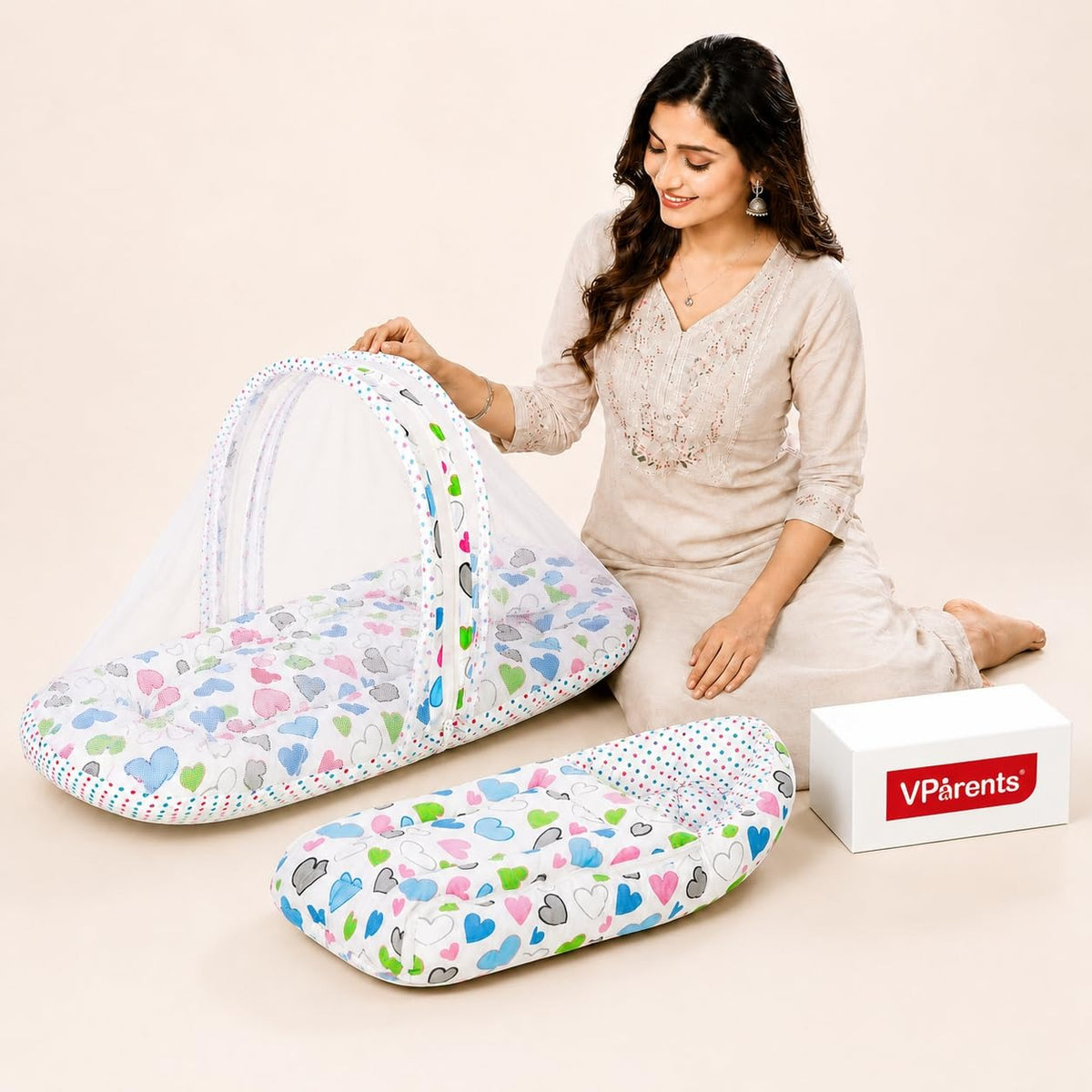 VParents Cheeky Cheeky Baby Bedding Set with Pillow and Sleeping Bag Combo