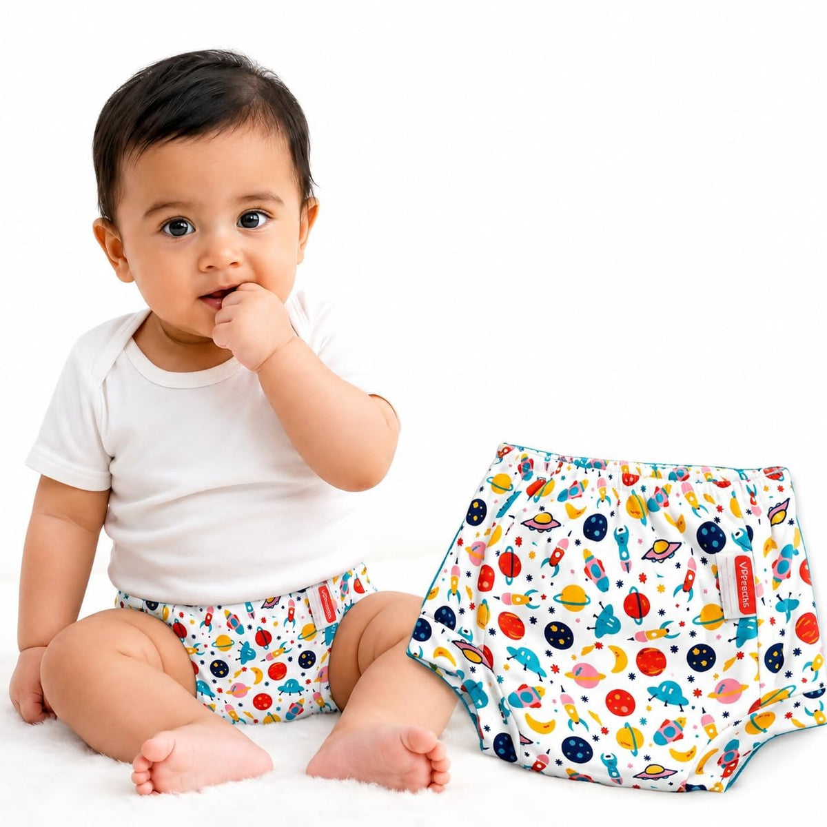 VParents Padded Underwear for Babies and Toddlers with 3 Layers of Cotton Padding Potty Training  Pull Up & Diaper-Free Time