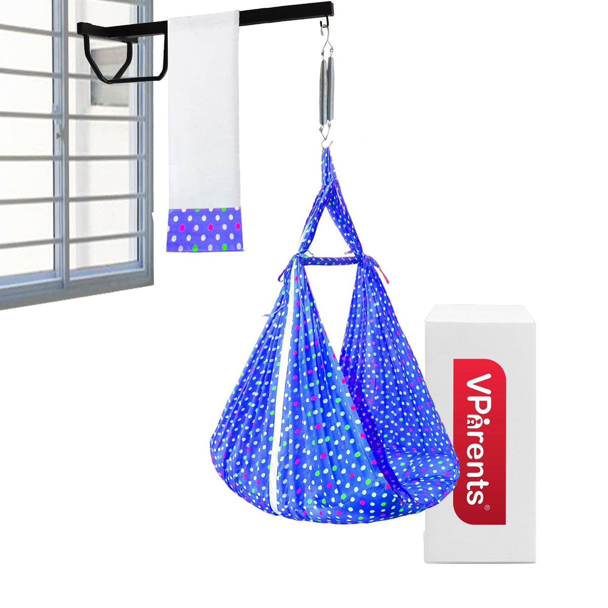 VParents Tot Baby Swing Cradle with Mosquito net Spring