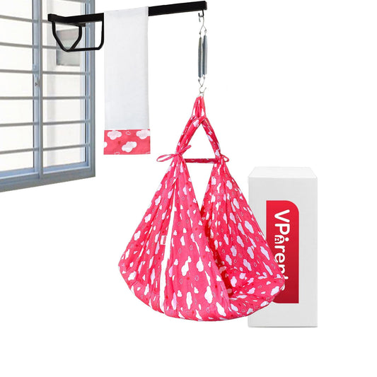 VParents Sunny Baby Swing Cradle with Mosquito net Spring and Metal Window Cradle Hanger