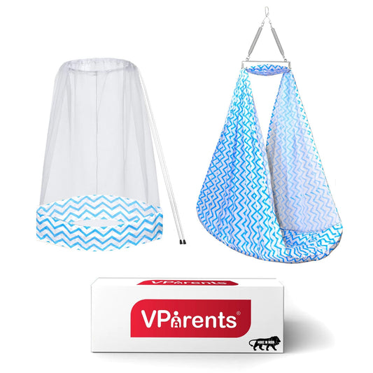 VParents Cherub Baby Swing Cradle with Mosquito Net and Spring
