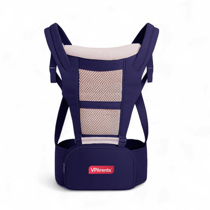 VParents Hip Seat Baby Carrier with 4 Carry Positions, Baby Carrier with Hip seat for 3 to 36 Months Baby, Adjustable New-Born to Toddler Carrier, Max Weight Up to 15 Kgs Royal