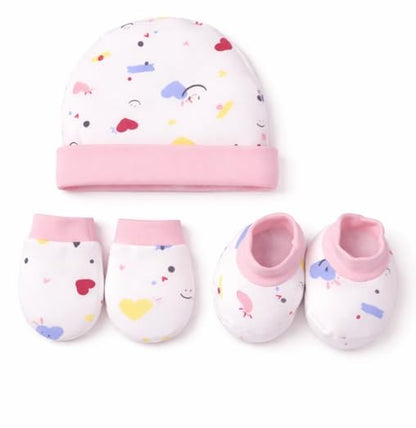 VParents Rosy Baby Feeding Pillow Bedding Set with Mosquito net and Sleeping Bag Combo (Pink)