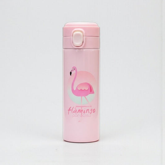 VParents Stainless Steel Insulated Water Bottle Vacuum Flask with One-Touch Lid for kids (assorted)- 420ML