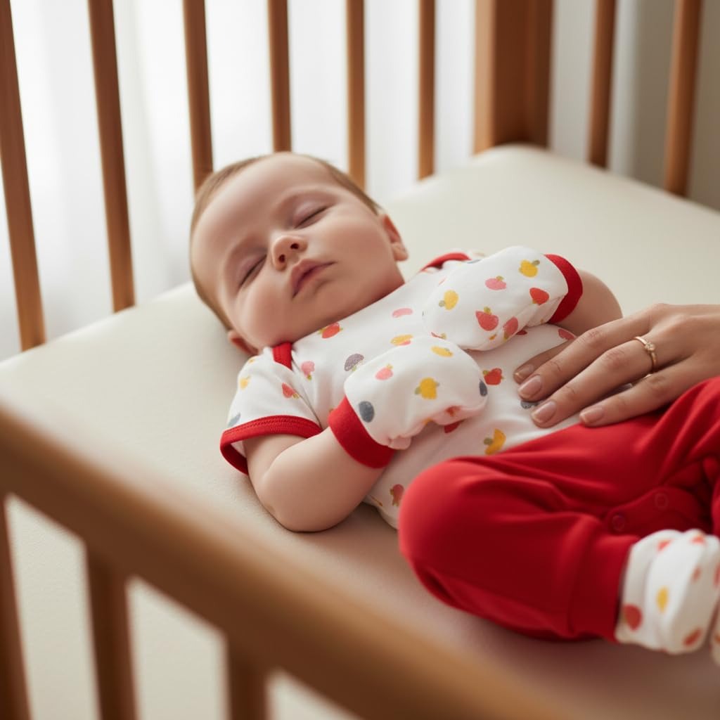 VParents Honey Punch New Born Baby Gift Set (Red, Pack of 10)