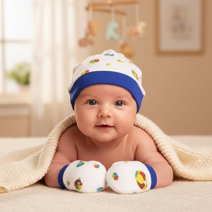 VParents Baby Mittens Caps Gloves and Booty Combo Assorted Deisgn po2 0-3 Months