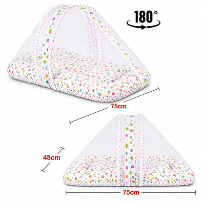 VParents Daisy Baby 4 Piece Bedding Set with Pillow and Bolsters Sleeping Bag and Bedding Set and Feeding Pillow Combo