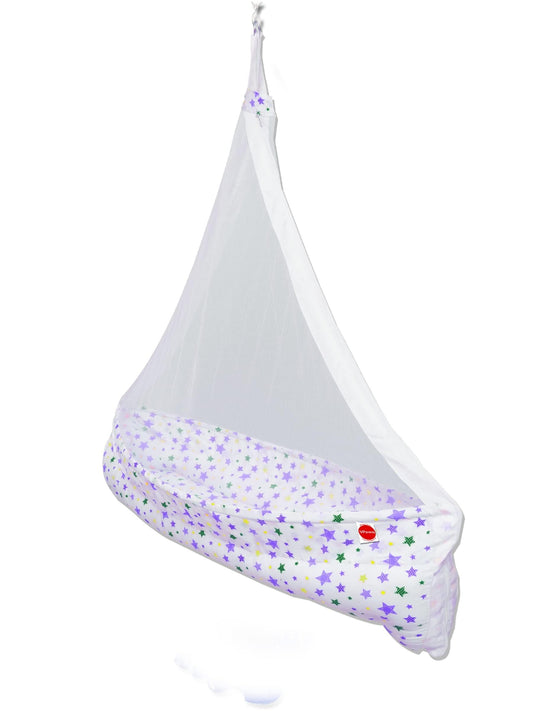 VParents Joy baby cradle with Attached bed and Mosquito net 