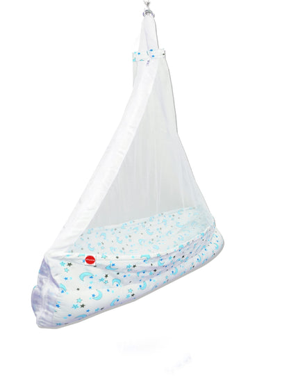 VParents Galaxy baby cradle with Attached bed and Mosquito net 