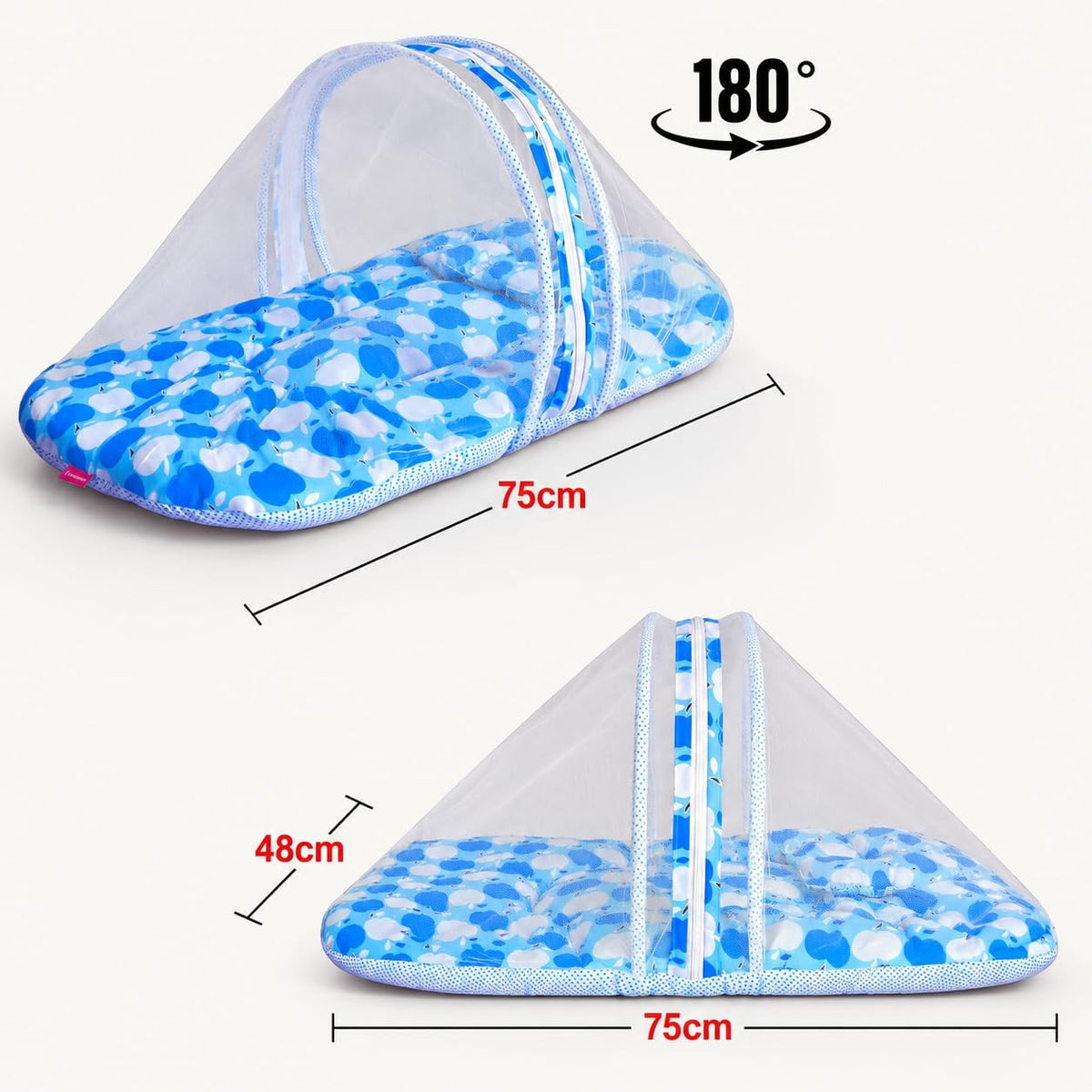VParents Cheeky Cheeky Baby 4 Piece Bedding Set with Pillow and Bolsters Sleeping Bag and Bedding Set Combo
