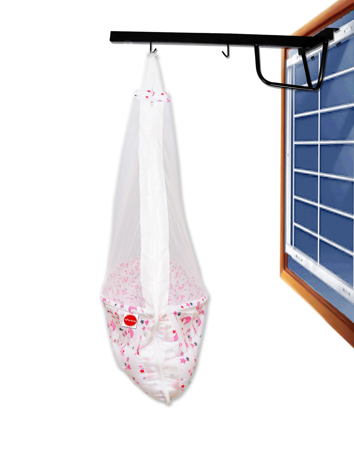 VParents Galaxy baby cradle with Attached bed and Mosquito net 
