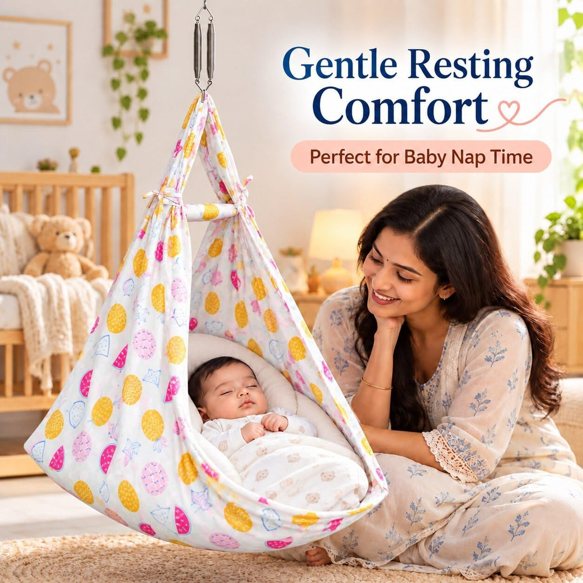 VParents Fruity Baby Cradle Cloth with Seperator
