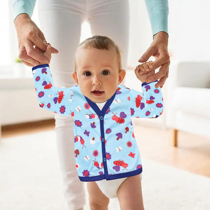VParents New born Combo gift set for baby boy and girl 2 cap mitten booties and 2 Fullsleeve jabla 2 pajama (0 -6 month)  Assorted Design pack of 10