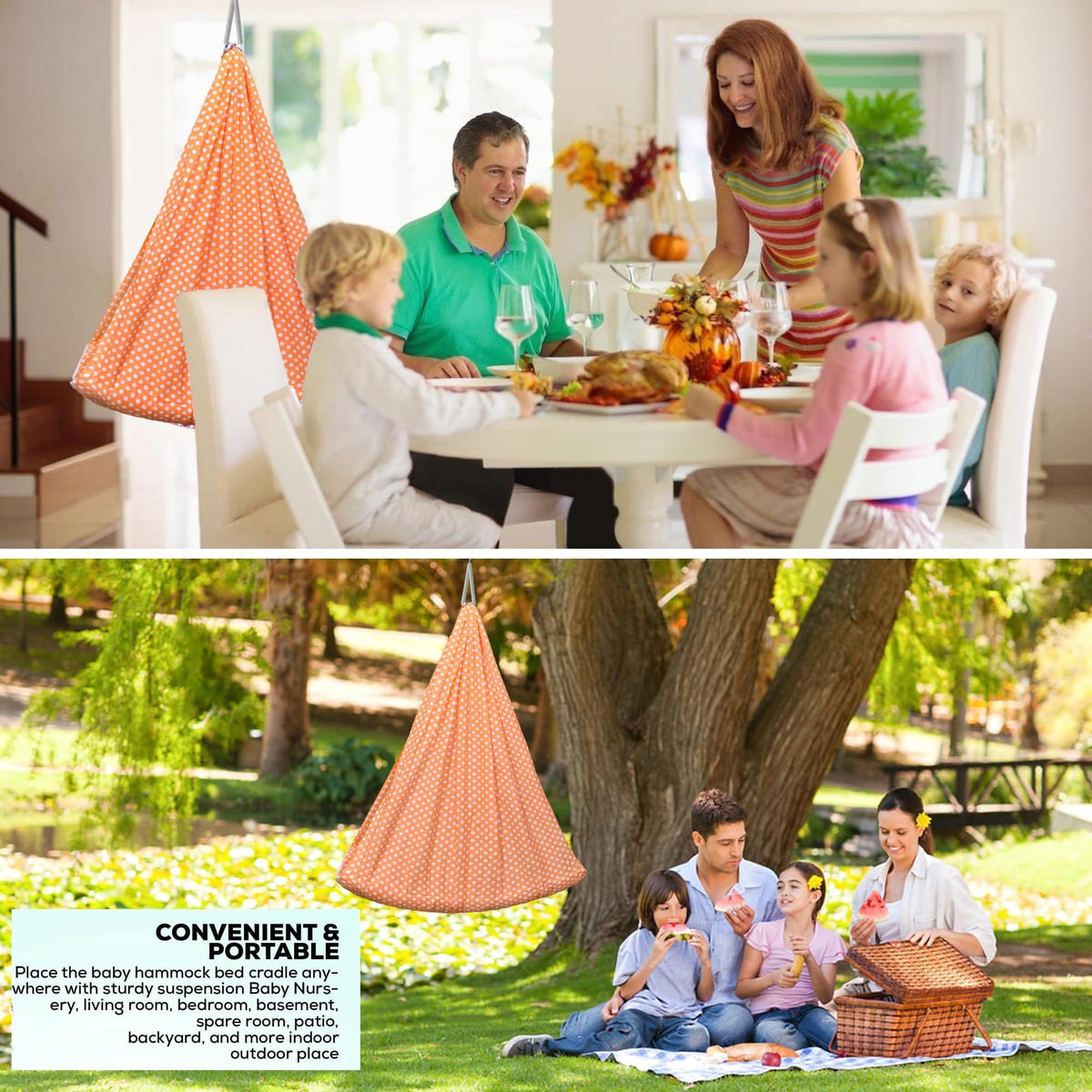 VParents Toddler Baby Swing Cradle with Mosquito Net and Spring